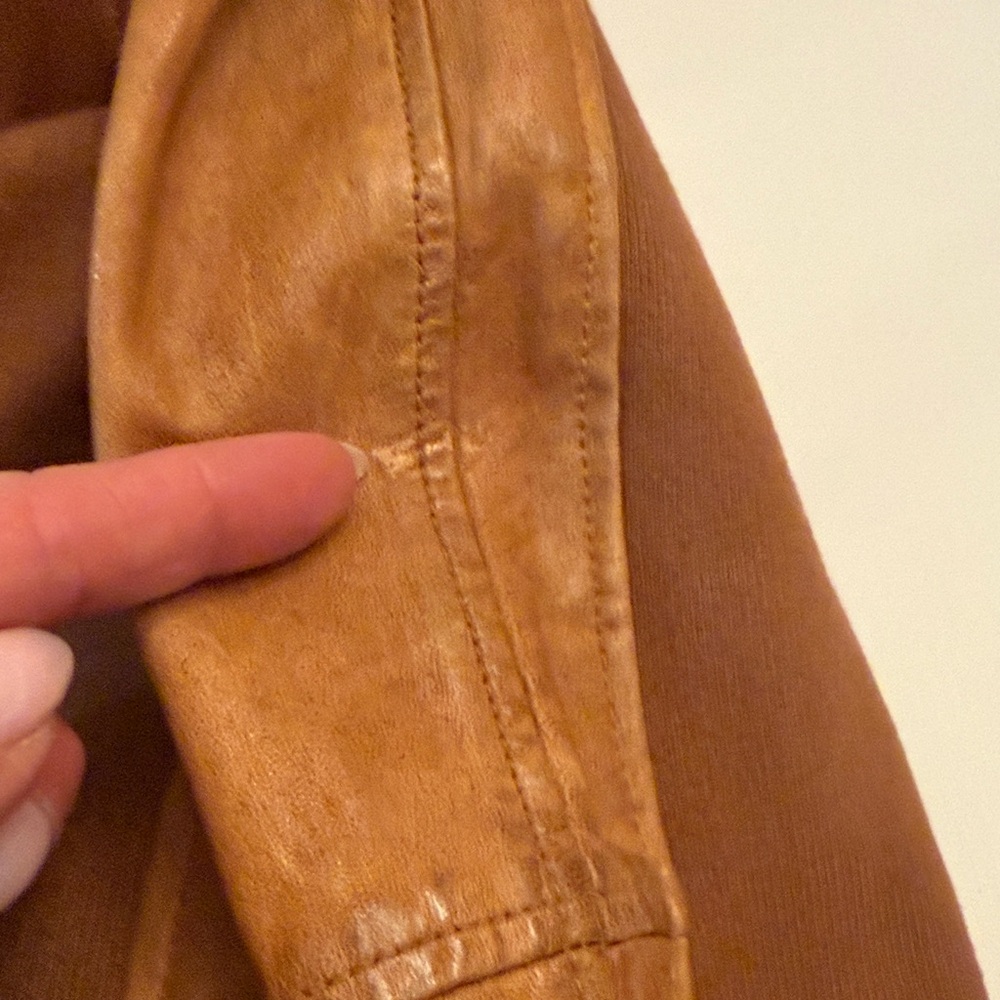 NICHOLAS K Brock Leather Jacket Medium Brown - Picture 17 of 17
